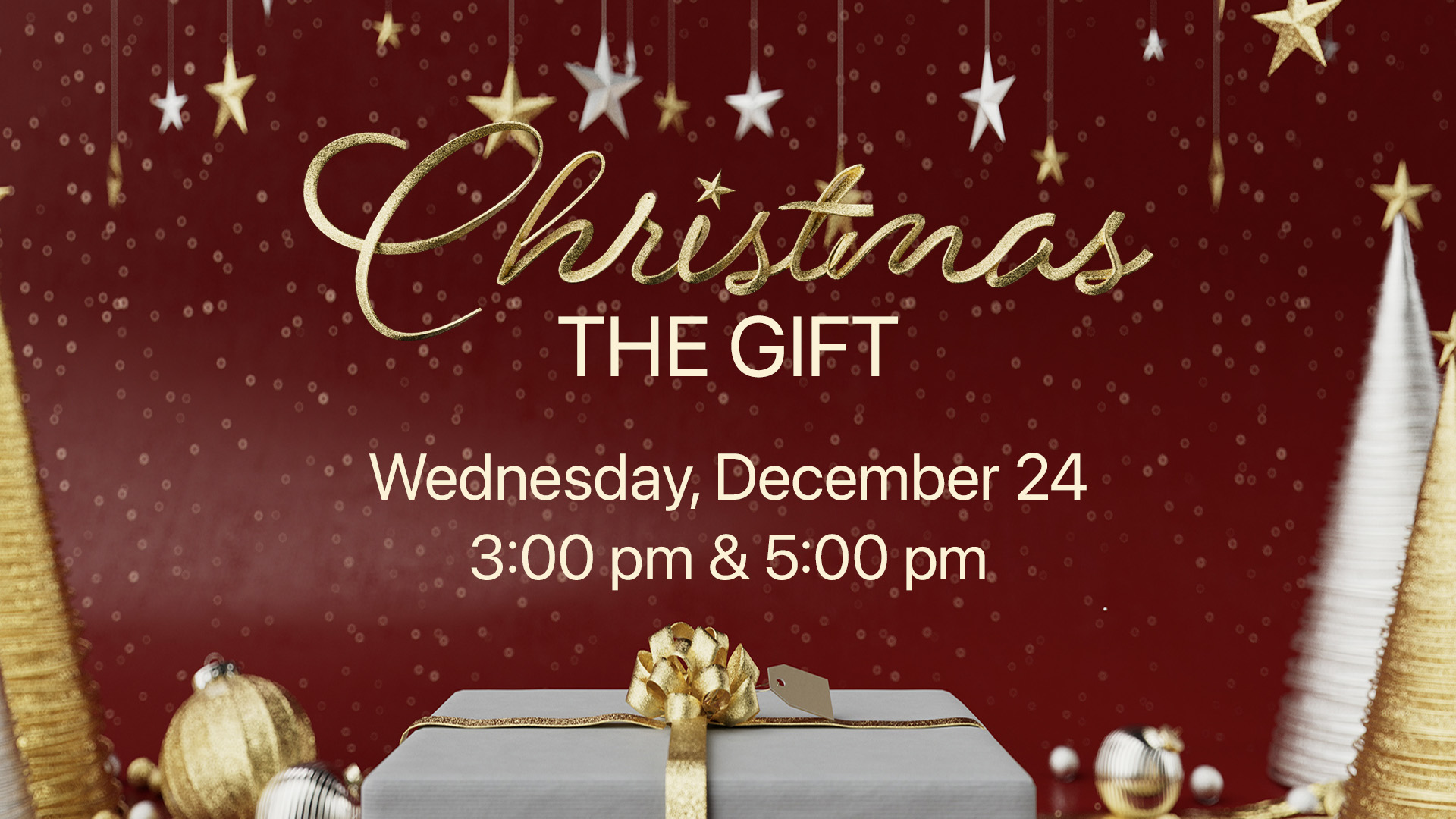 Christmas Eve Services - 3pm and 5pm
